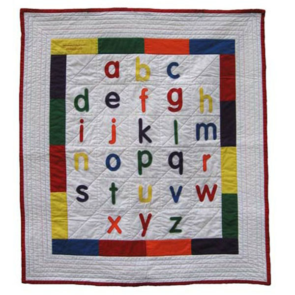 Alphabet cot quilt kit